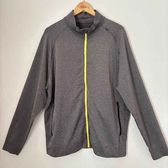 Lululemon Men's Pulse Jacket Full Zip Gray Long Sleeve Pocket Sz XL E113 - Picture 1 of 16
